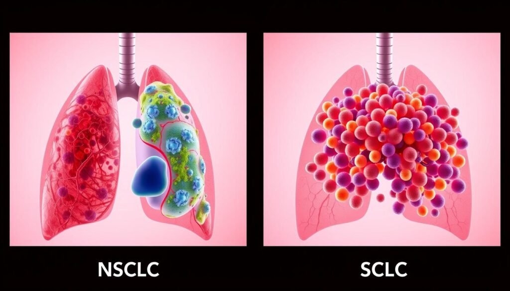 Differences between NSCLC and SCLC