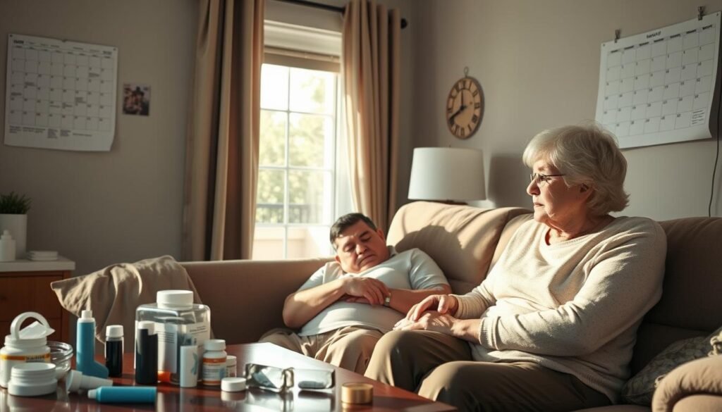NSCLC symptoms and daily life impact