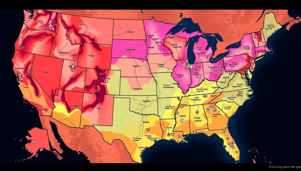 Regional differences in lung cancer mortality