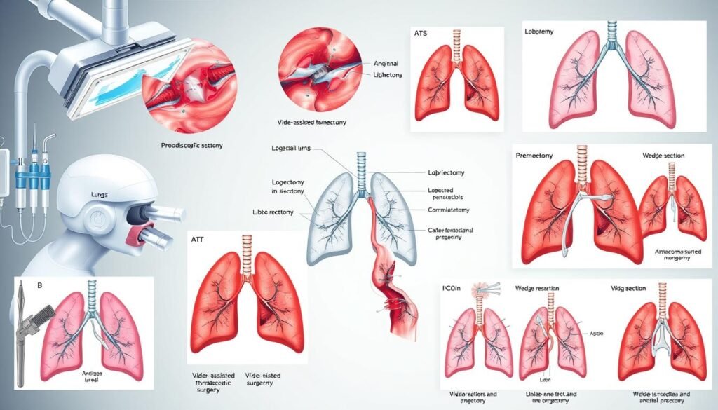 Types of lung surgery for NSCLC