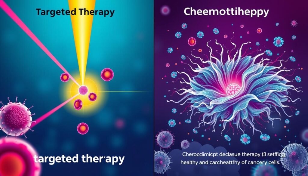 differences targeted therapy chemotherapy