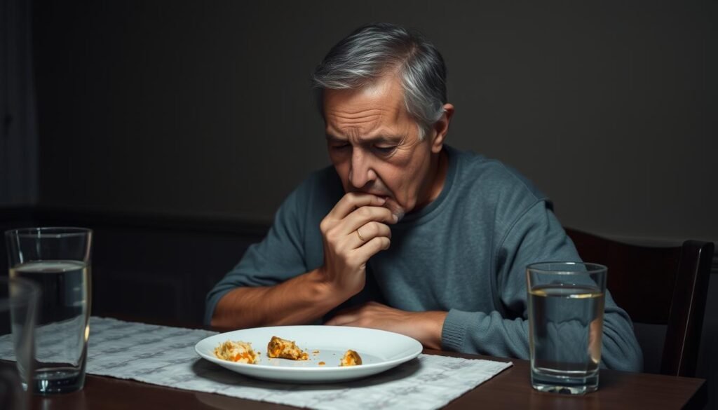 difficulty swallowing in lung cancer patients