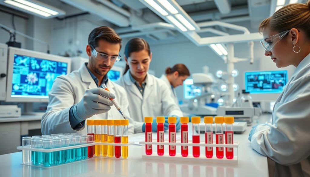 latest research on lung cancer blood test markers