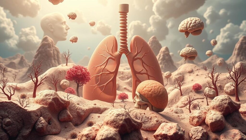 less common lung cancer metastasis