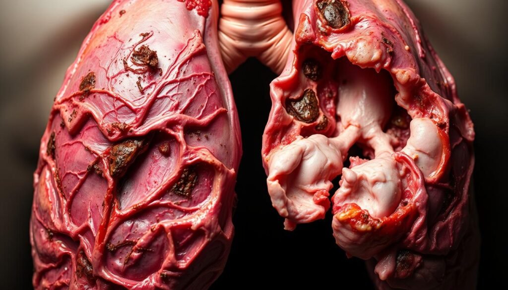 lung trauma, pulmonary fibrosis, tuberculosis complications