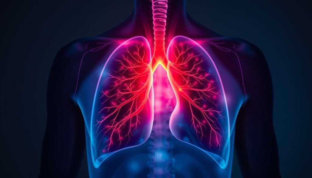 respiratory distress symptoms in lung cancer patients