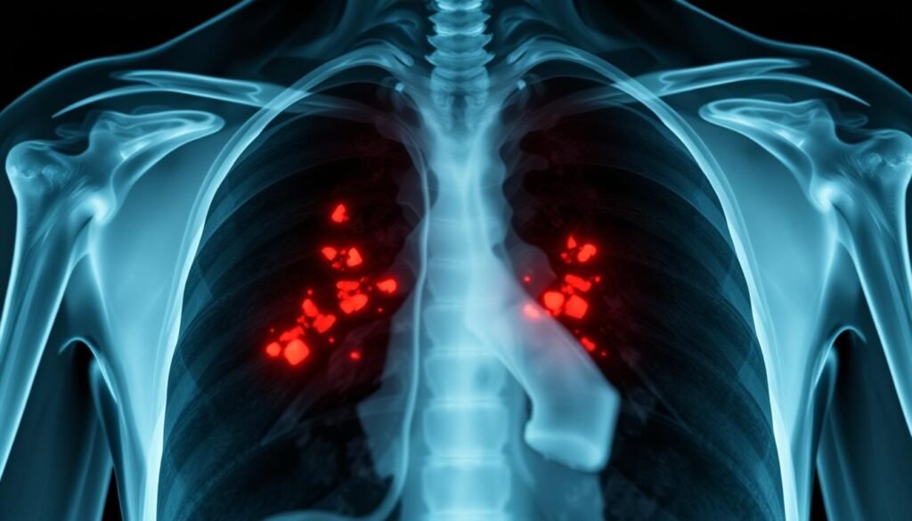 small cell lung cancer xray