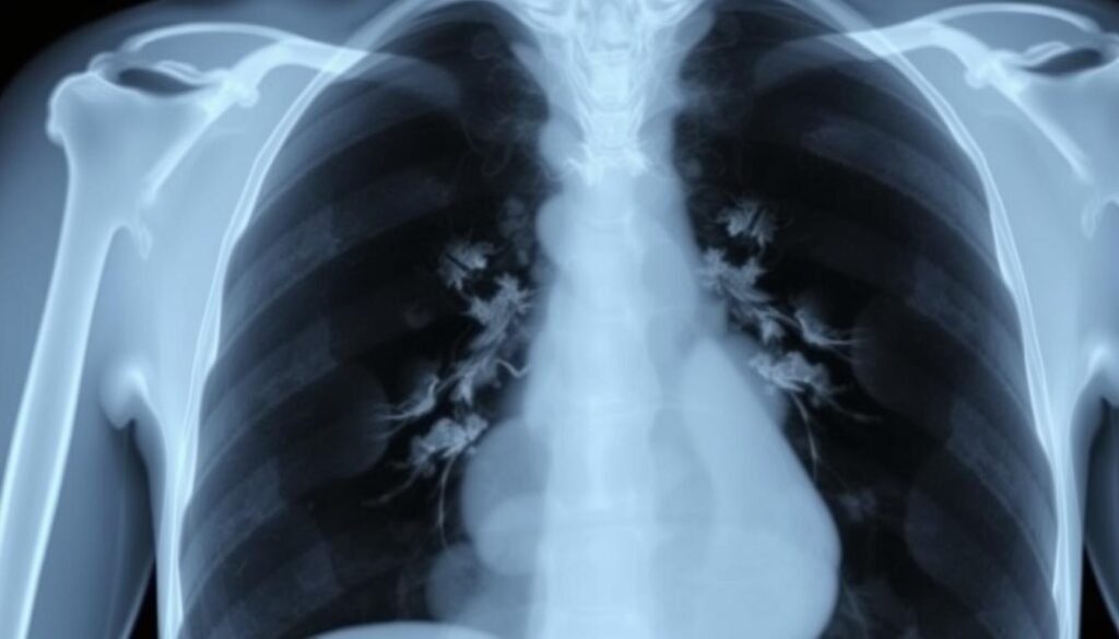 small cell lung cancer xray