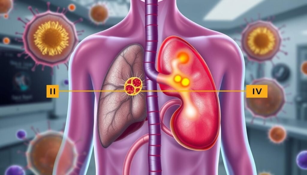 staging of large cell carcinoma