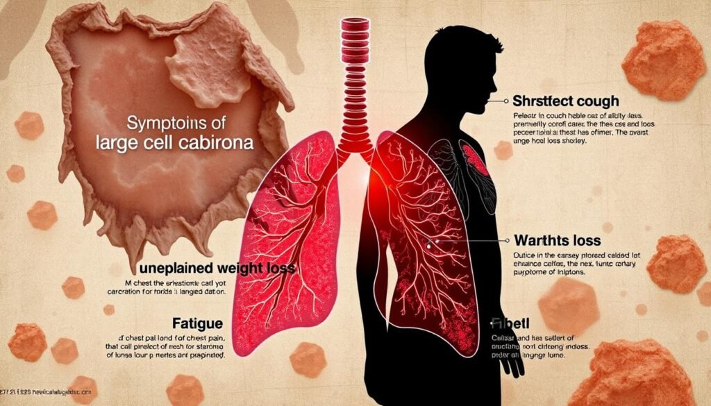 symptoms of large cell carcinoma