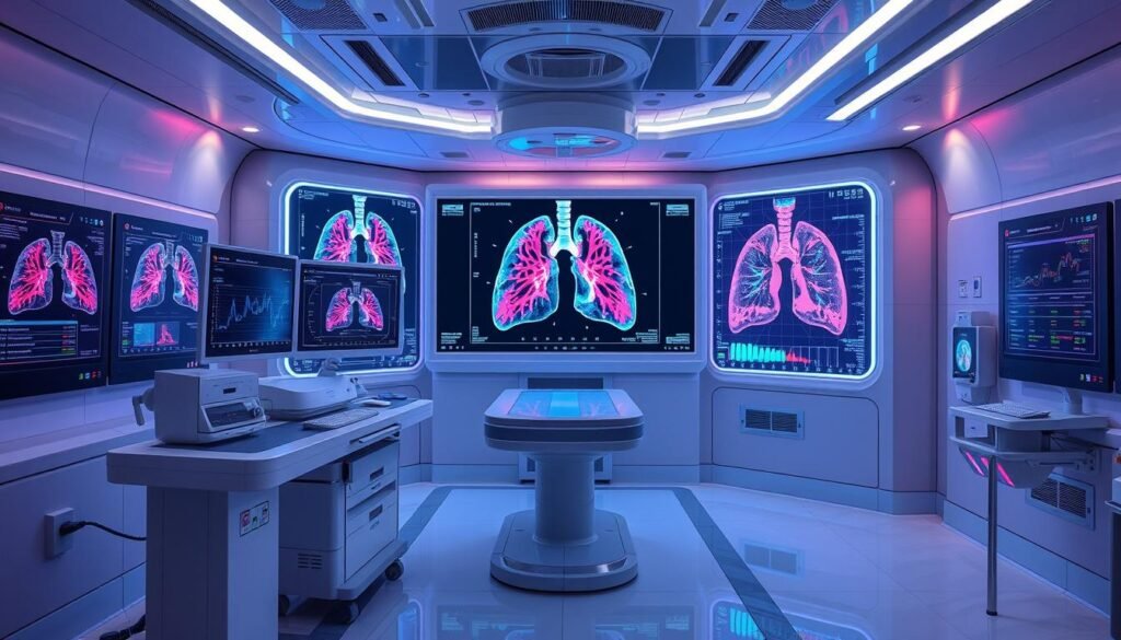 AI radiology in lung cancer diagnosis