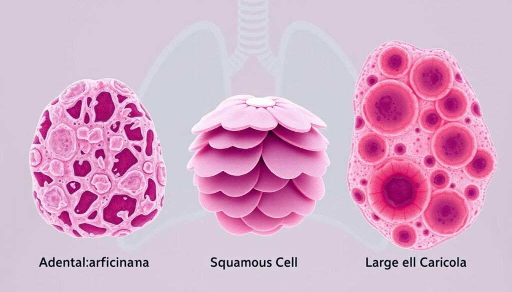 Adenocarcinoma, Squamous Cell, and Large Cell Carcinoma