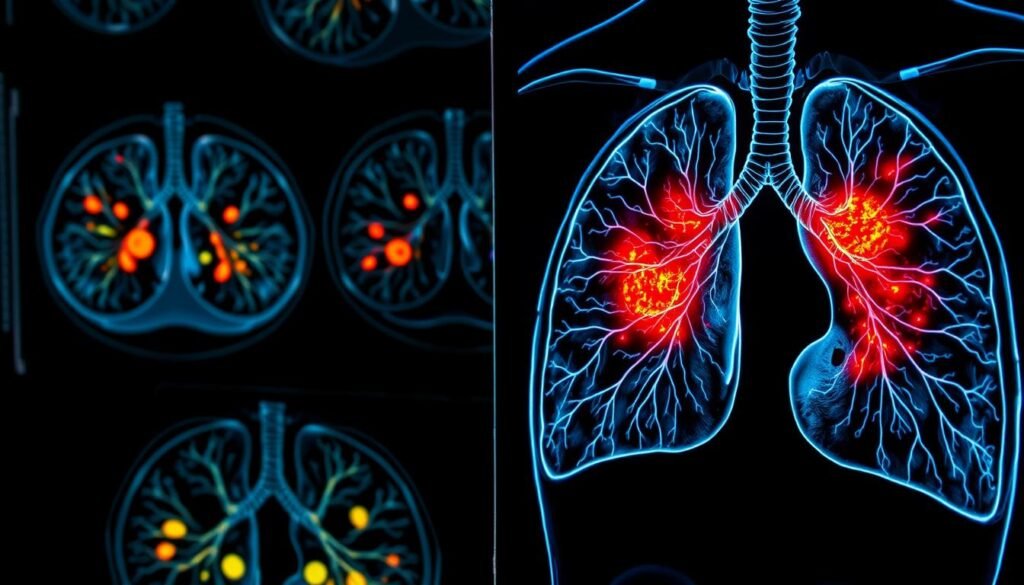 CT scans and PET scans in lung cancer diagnosis