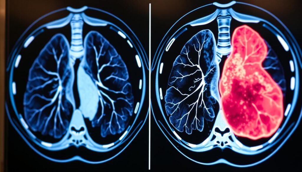 CT scans for lung cancer detection and monitoring emphysema
