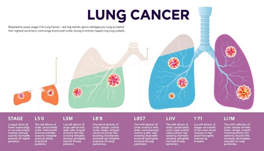 Cancer staging overview for lung cancer