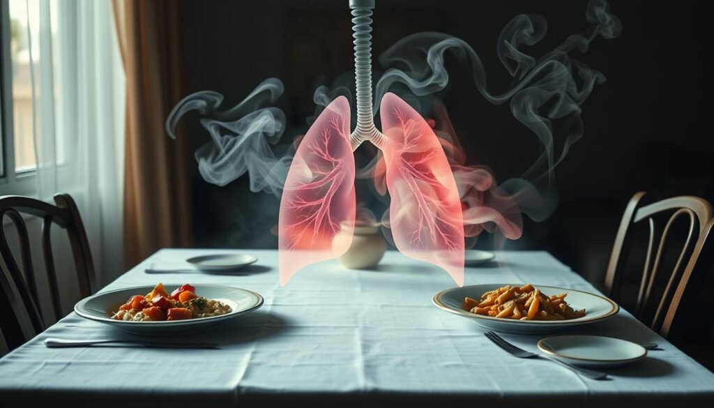 Changes in appetite and lung cancer
