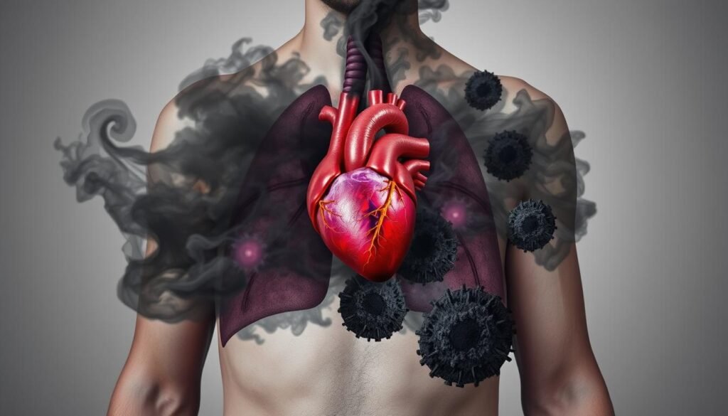 Chest pain and lung cancer
