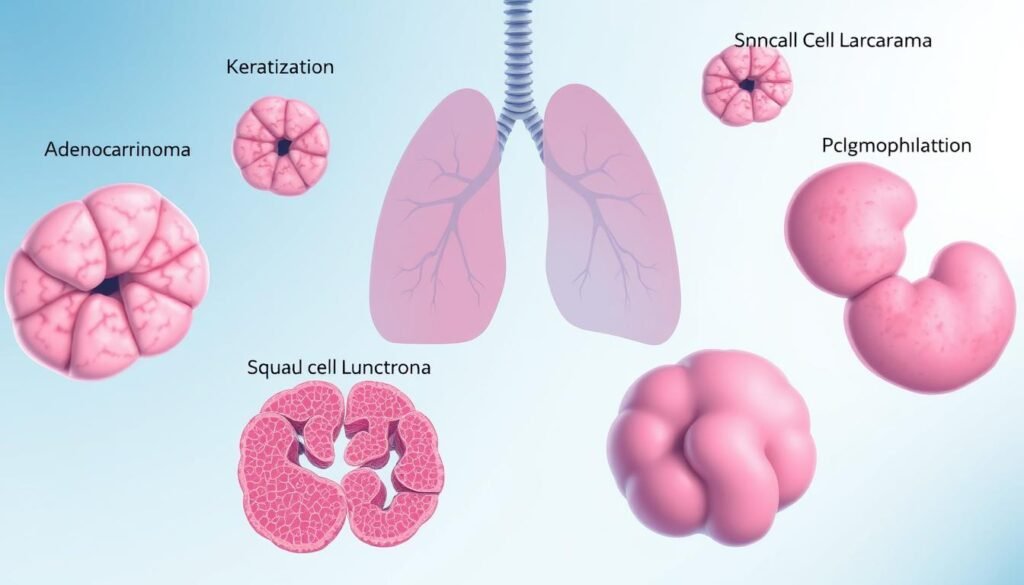 Different types of lung cancer