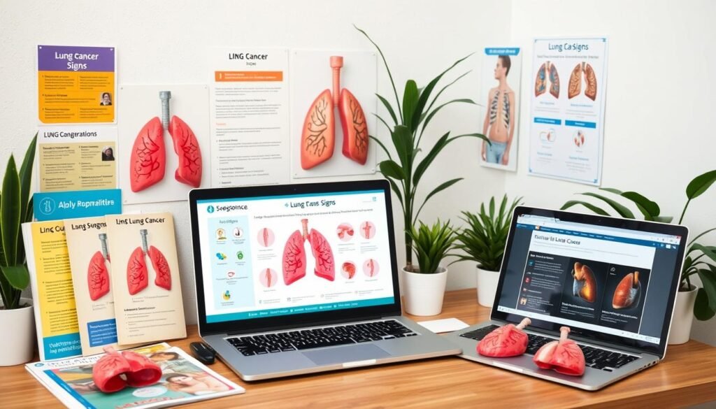 Educational resources on early lung cancer signs