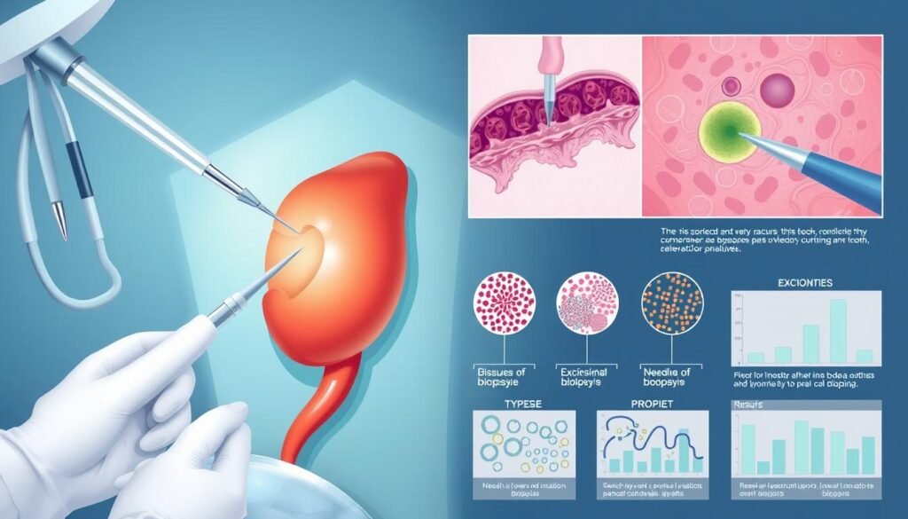 Explanation of biopsy procedures and results