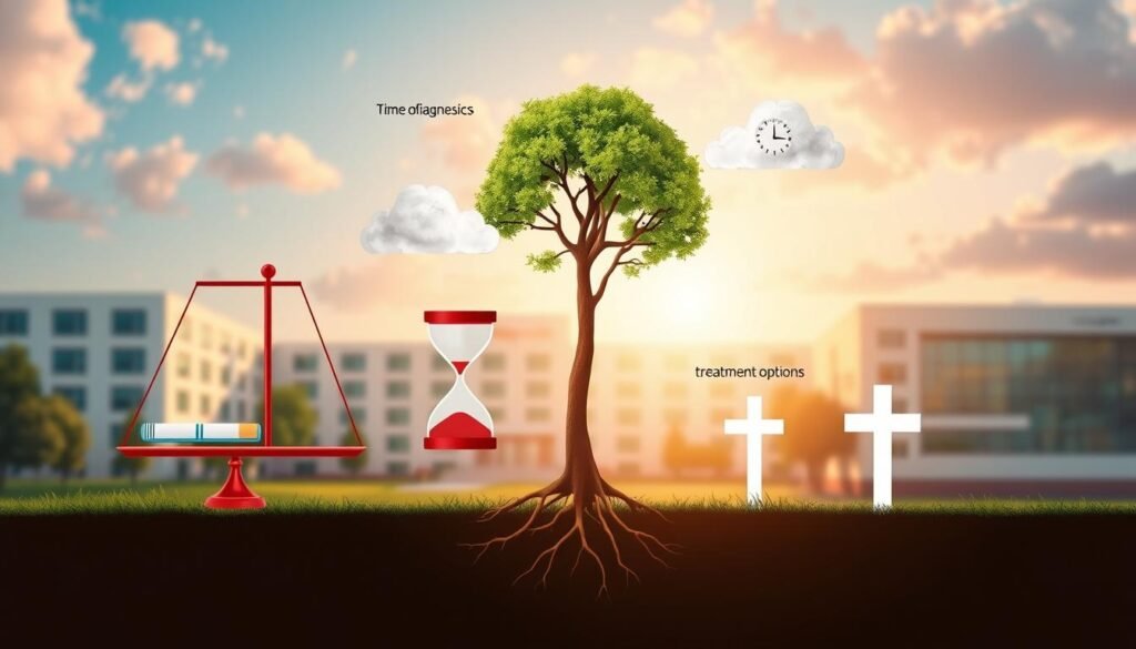 Factors affecting lung cancer life expectancy