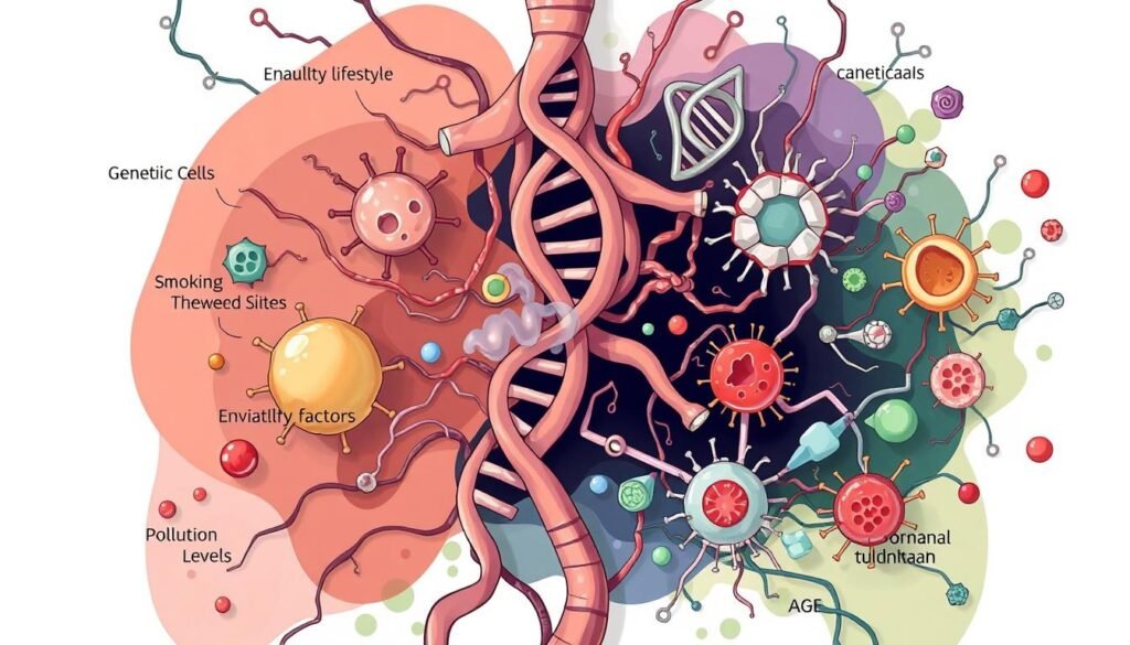 Factors that increase the risk of a nodule turning cancerous