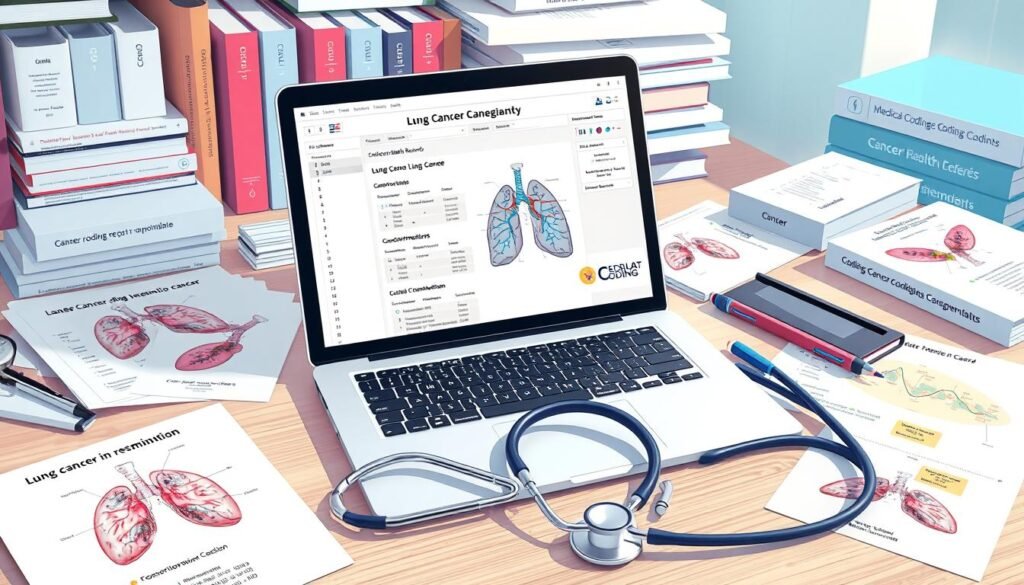 ICD-10-CM coding guidelines for lung cancer documentation