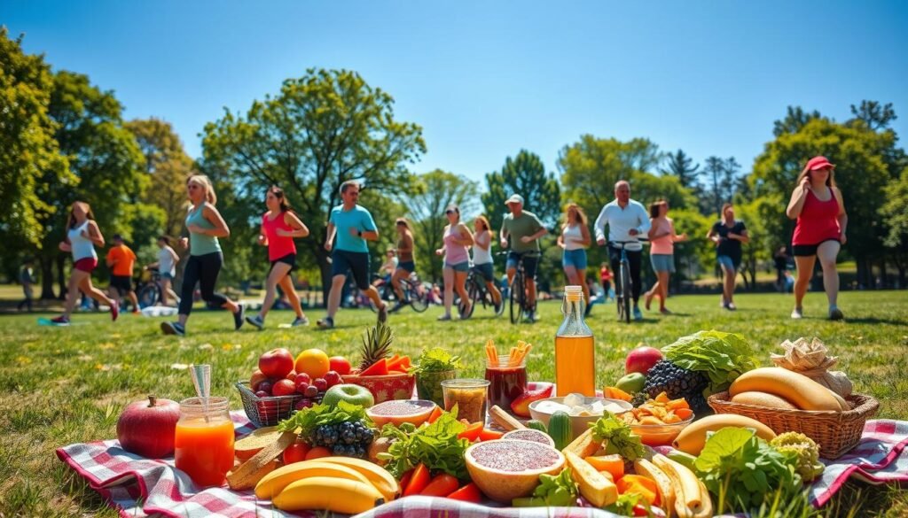 Improving lifestyle through physical activity and healthier food choices