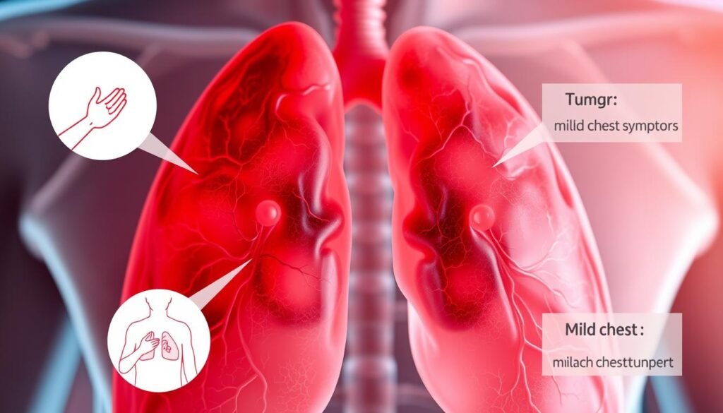 Initial lung tumor indicators