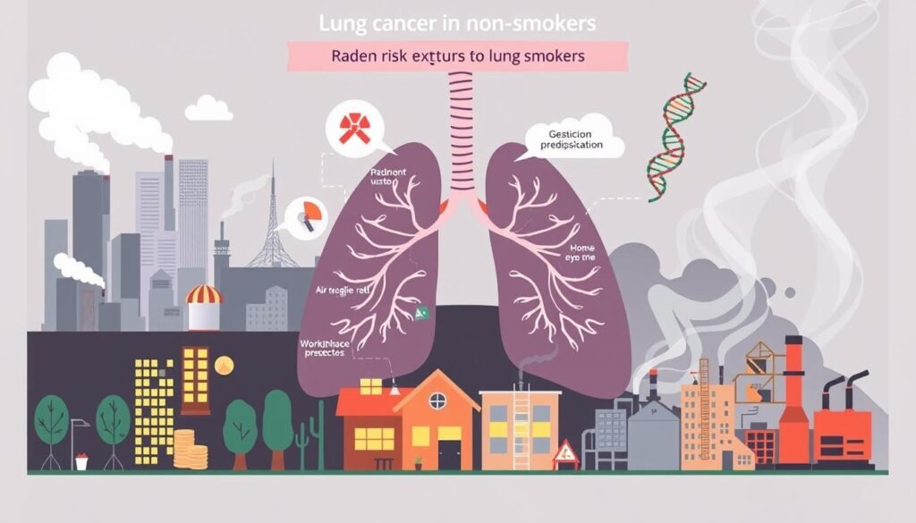 Key risk factors for lung cancer in non-smokers