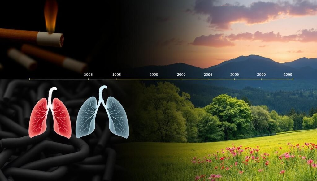 Lung Cancer Risk for Ex-Smokers Over Time