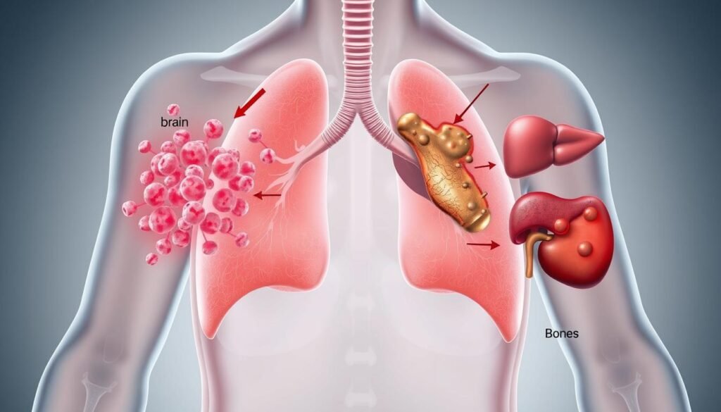 Lung Cancer Spread to Brain, Liver, and Bones