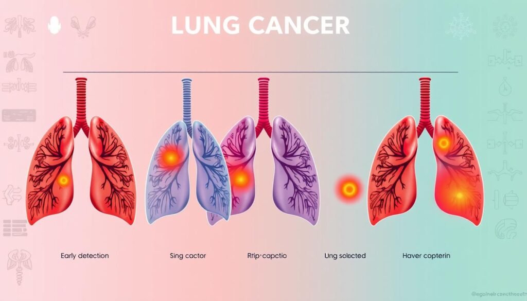 Lung cancer stages overview