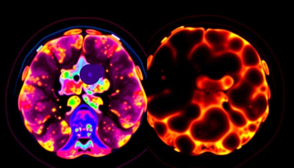 Normal vs Cancerous PET Scan Results