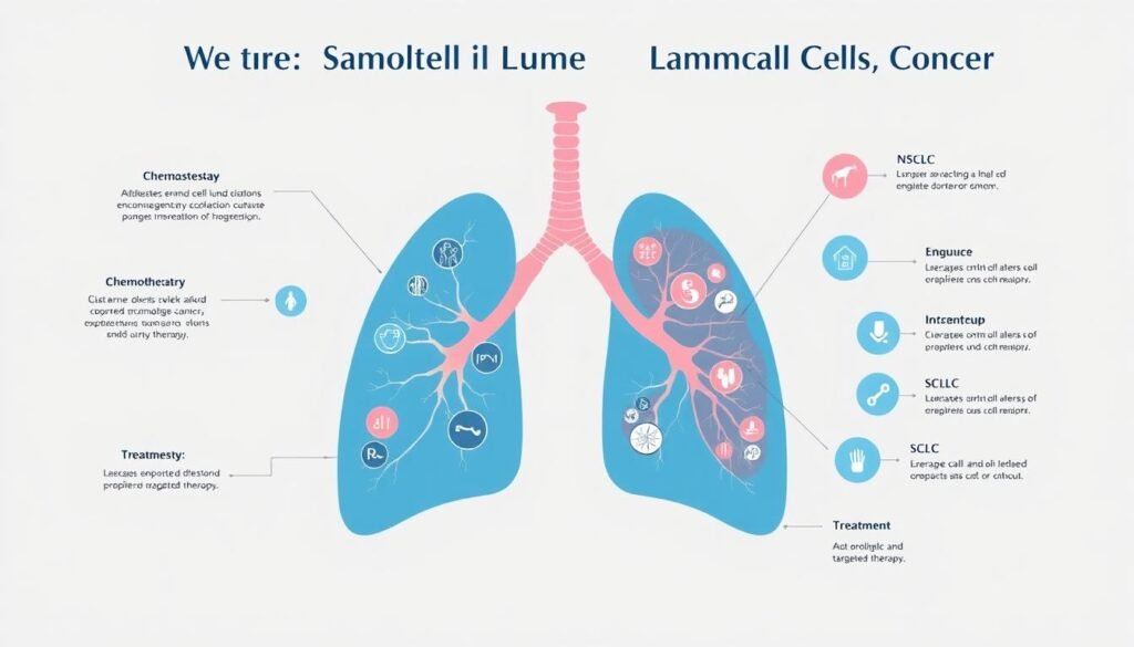 Overview of lung cancer types NSCLC and SCLC