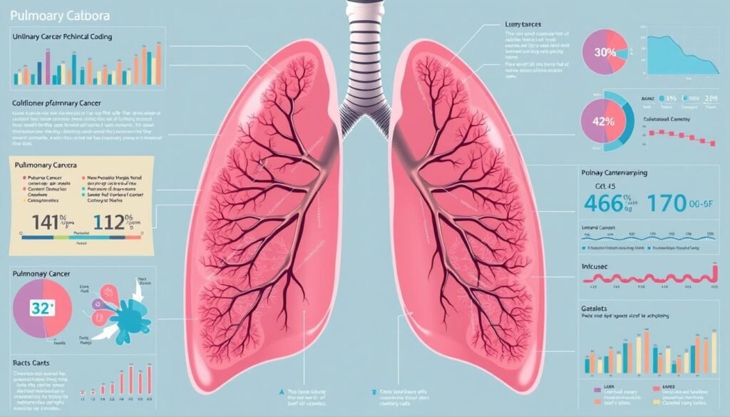 Pulmonary carcinoma staging and ICD-10 coding