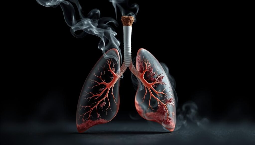 Smoking and lung cancer risk factors