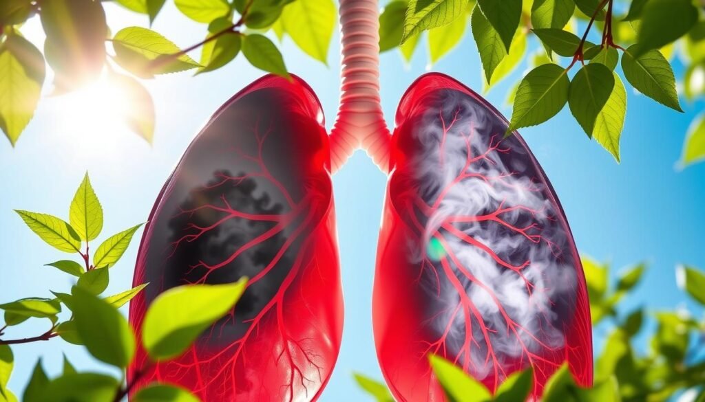 Smoking cessation benefits for lung health improvement