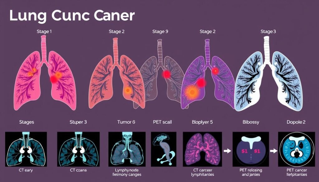 Staging process for lung cancer