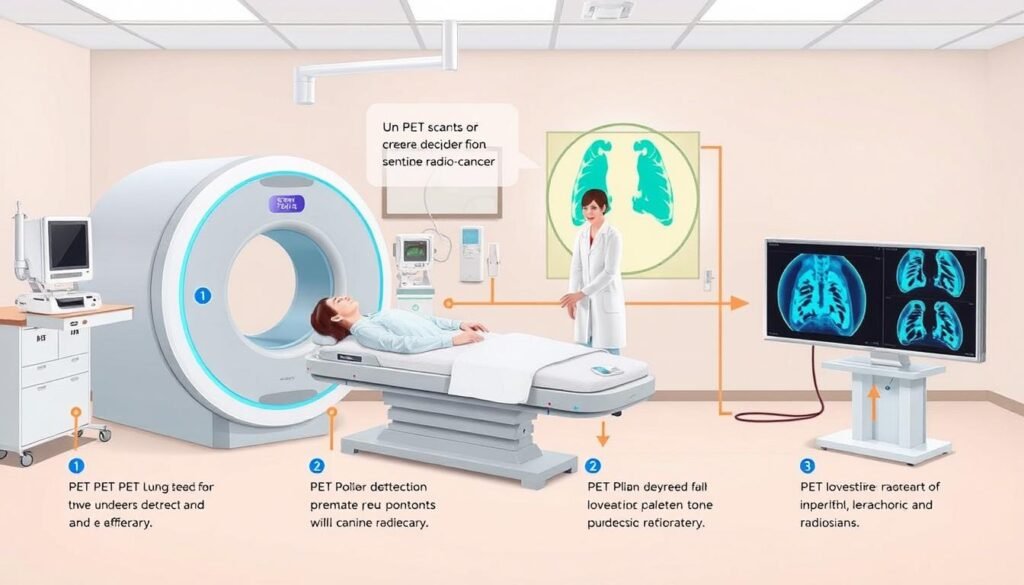 Step-by-step PET scan procedure