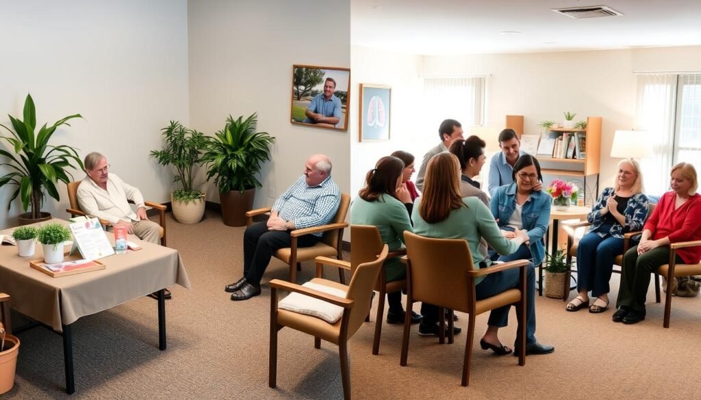 Support resources for lung cancer patients