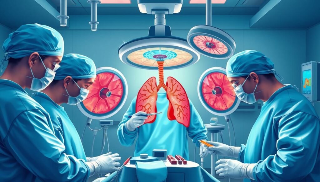 Surgical treatment for NSCLC