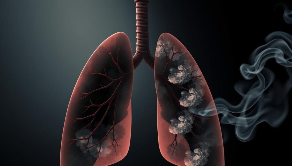 Symptoms of lung cancer in smokers