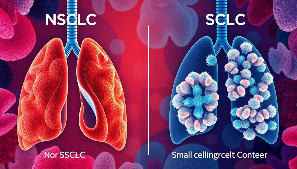 Types of lung cancer: Non-Small Cell Lung Cancer (NSCLC) and Small Cell Lung Cancer (SCLC)
