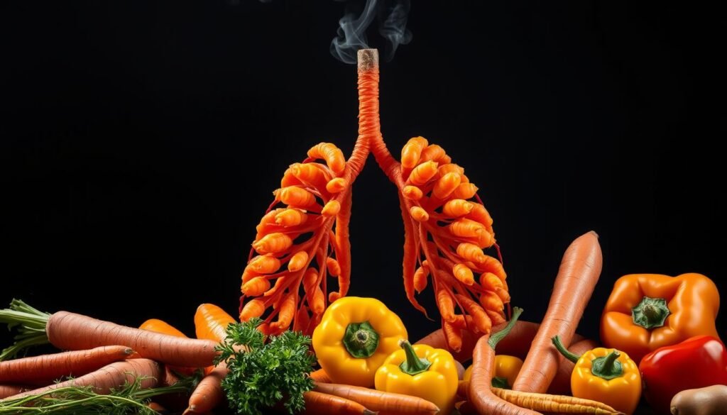 beta carotene lung cancer former smokers