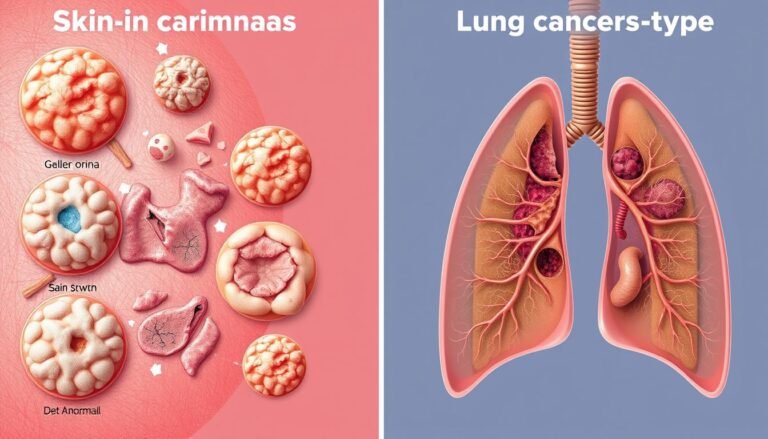 both skin and lung cancer are classified as carcinomas.