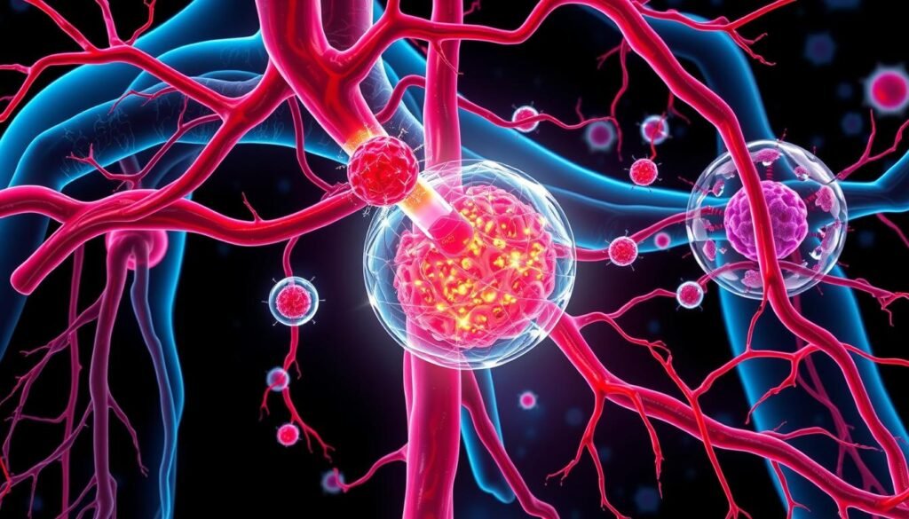 cancer metastasis and blood circulation