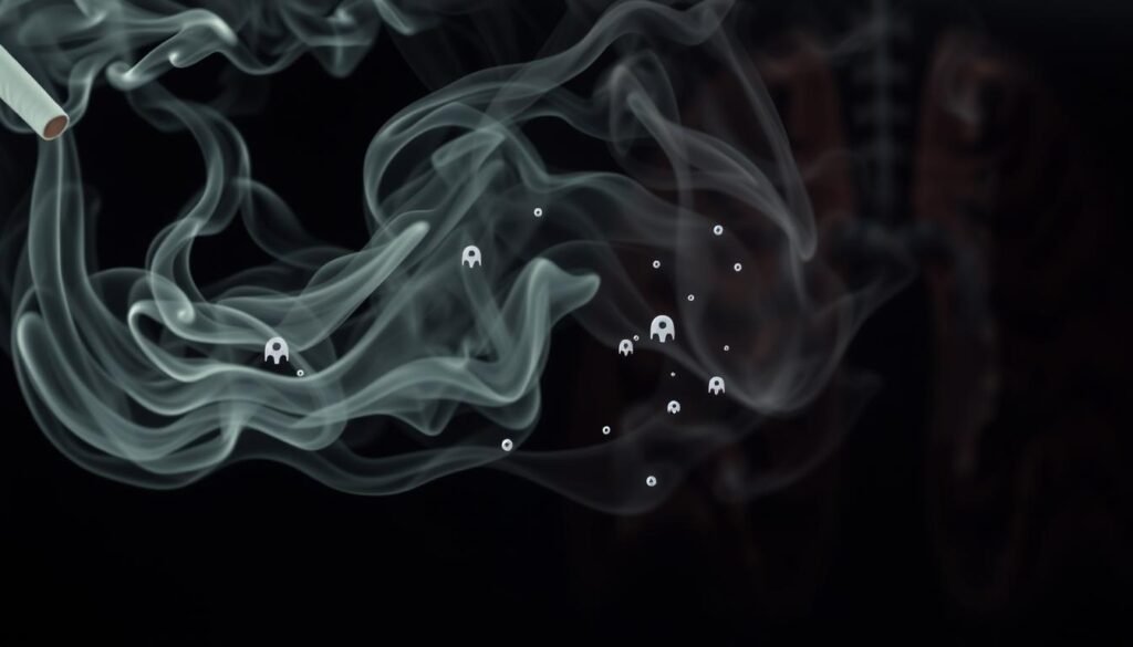 carbon monoxide in cigarette smoke