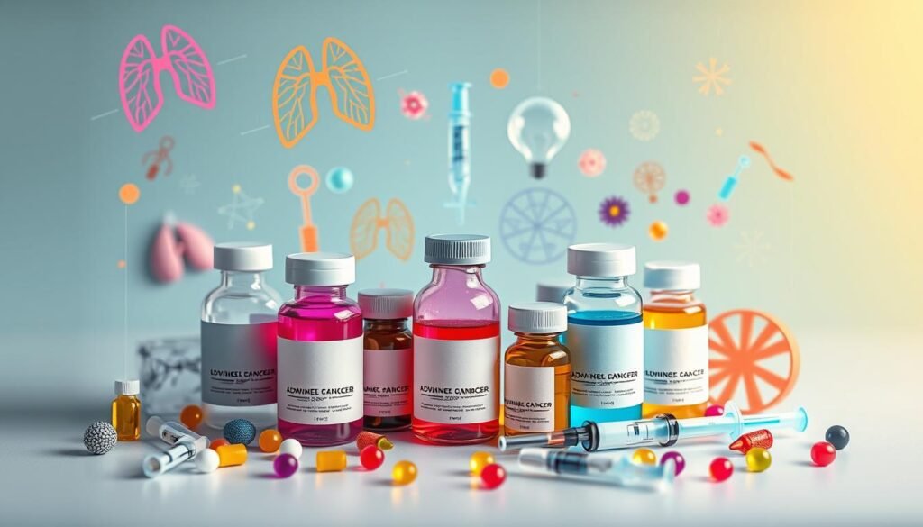 chemotherapy types for advanced lung cancer