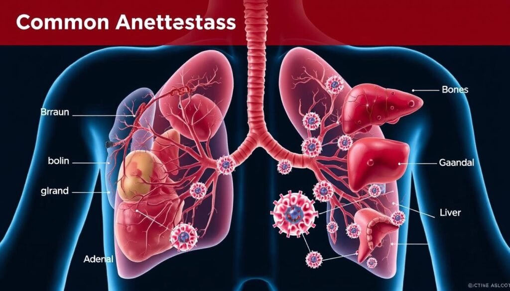 common sites of metastasis in lung cancer